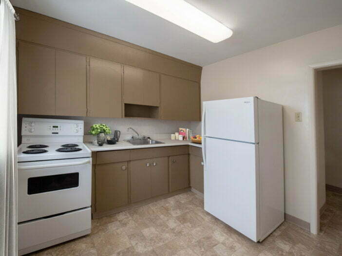 bedroom in a 2 bedroom unit at Bel Manor in Winnipeg, Manitoba