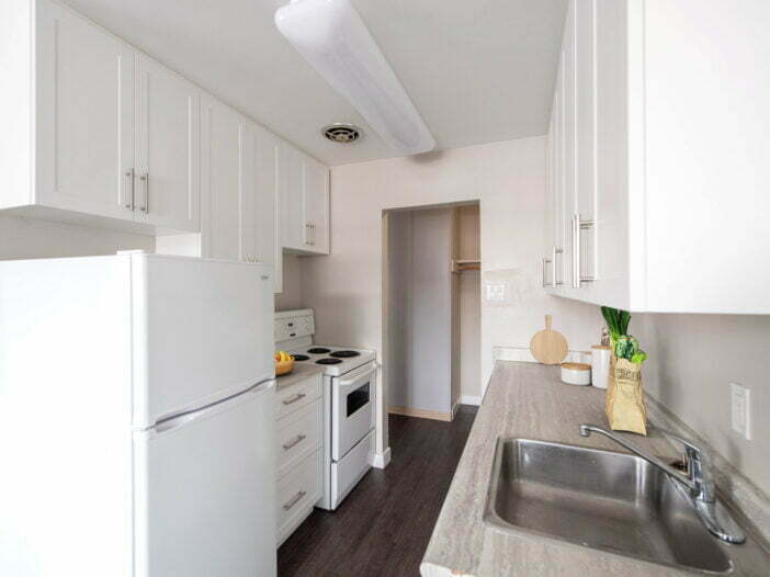 bedroom in a 2 bedroom unit at Bonita Manor in Winnipeg, Manitoba