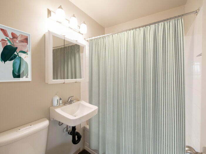 bathroom in a 2 bedroom unit at Bonita Manor in Winnipeg, Manitoba