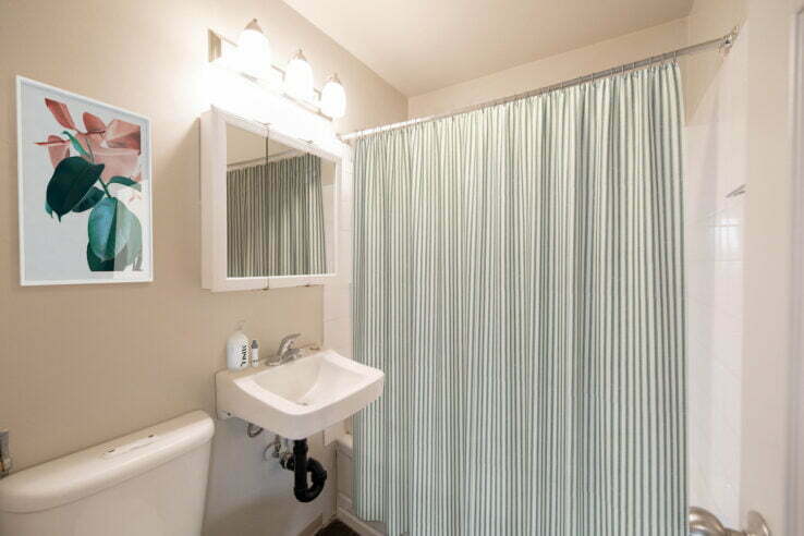 bathroom in a 2 bedroom unit at Bonita Manor in Winnipeg, Manitoba
