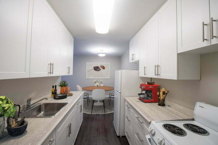bedroom in a 1 bedroom unit at Century Roblin in Winnipeg, Manitoba