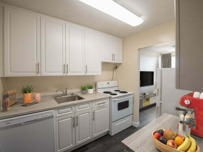 bedroom in a 2 bedroom unit at Dakota Towers in Winnipeg, Manitoba