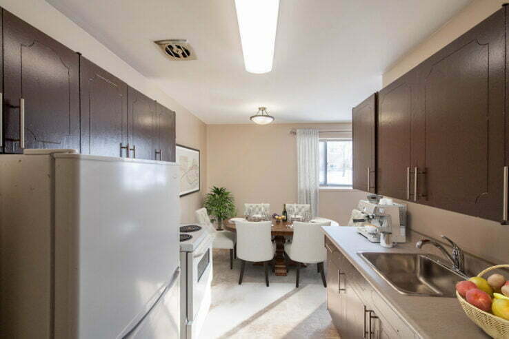 bedroom in a 2 bedroom unit at Kildare Gardens in Winnipeg, Manitoba