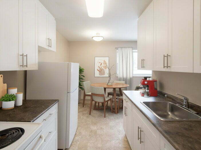 bedroom in a 2 bedroom unit at Markie Plaza in Winnipeg, Manitoba