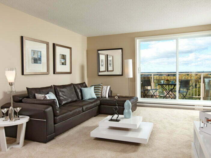 living area, bedroom at Norvilla Apartments in Winnipeg, Manitoba
