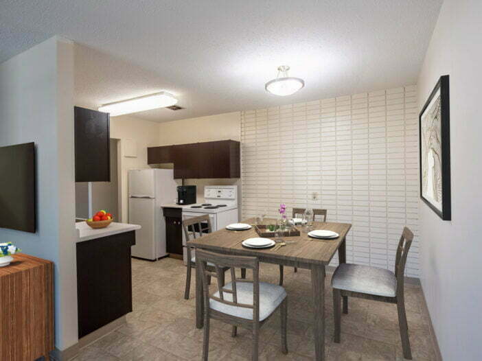 dining area at Pembina Place in Winnipeg, Manitoba