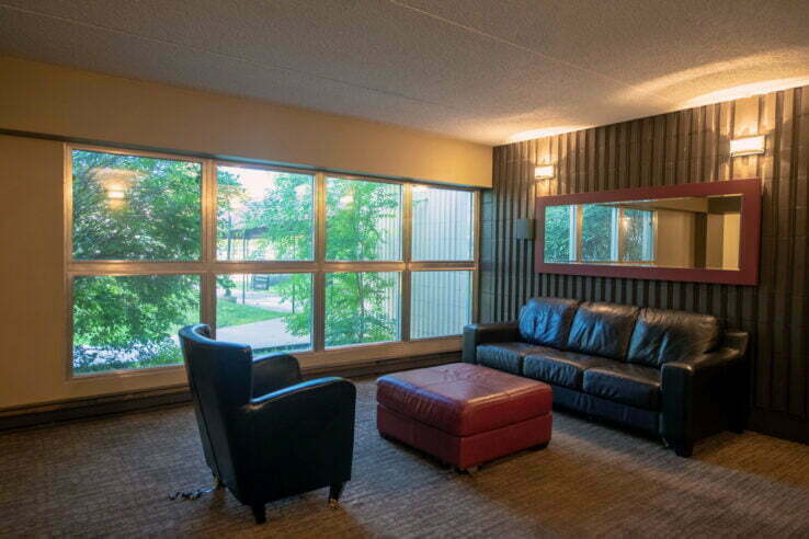 lobby of Shelard Manor in Winnipeg, Manitoba