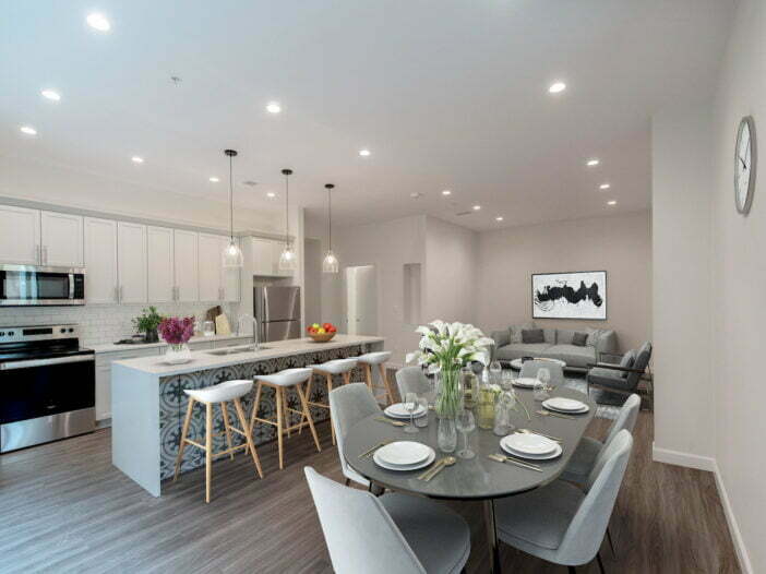 living area, bedroom at Uptown Lofts in Winnipeg, Manitoba
