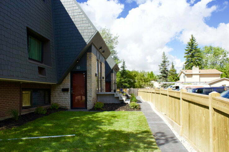 exterior of Vialoux Village in Winnipeg, Manitoba