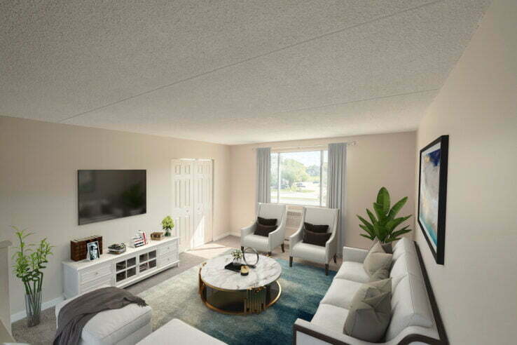 living area at Westminster Court in Winnipeg, Manitoba